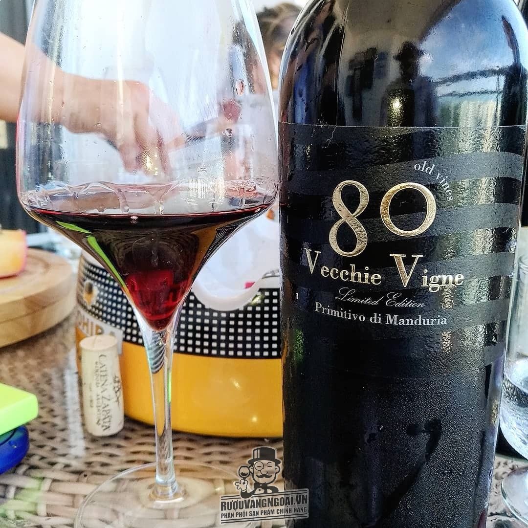 Kết quả hình ảnh cho 80 vecchice vigne primitivo