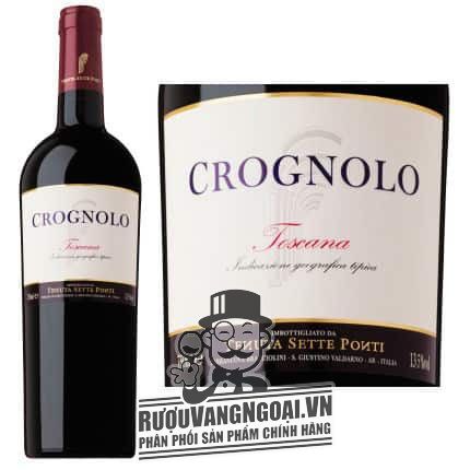 Rượu vang Ý Crognolo Toscana