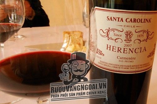 Rượu vang Chile Santa Carolina Herencia 