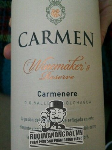 Kết quả hình ảnh cho carmen winemaker's carmenere