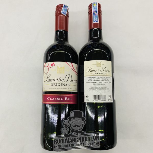 Rượu vang Lamothe Parrot Original Classic Red-Pháp (75ml, 11 ...