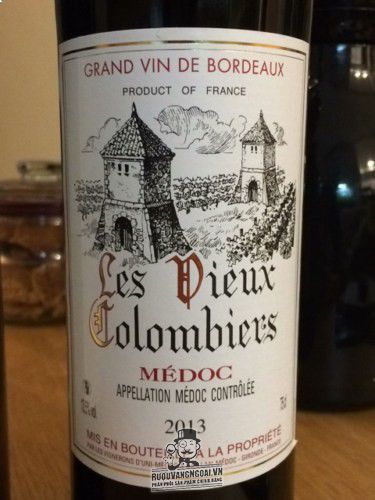 Rượu vang Les Vieux Colombiers Medoc