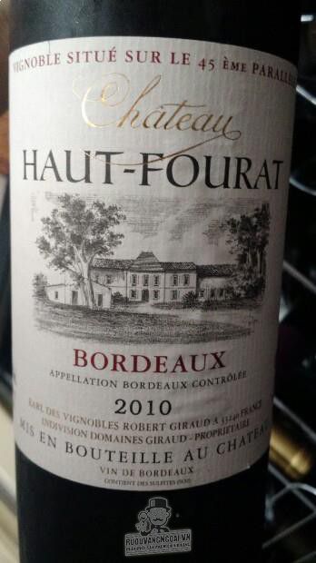 Rượu vang Chateau Haut Fourat Bordeaux