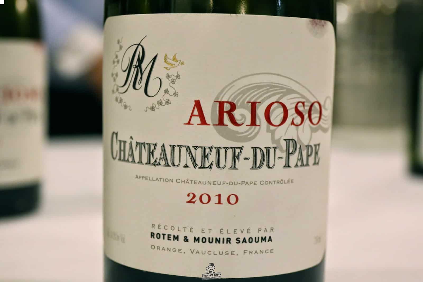 Vang Pháp Arioso Chateauneuf du Pape