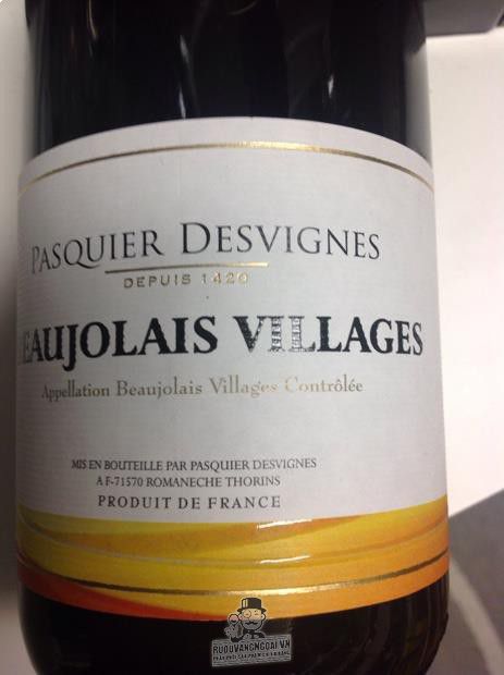 Rượu vang Beaujolais Villages Pasquier Desvignes
