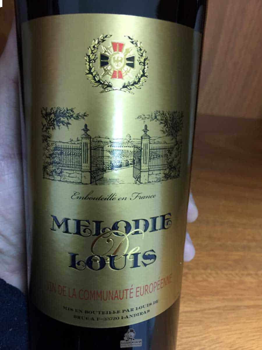 Rượu vang Melodie De Louis Red Blend Medoc