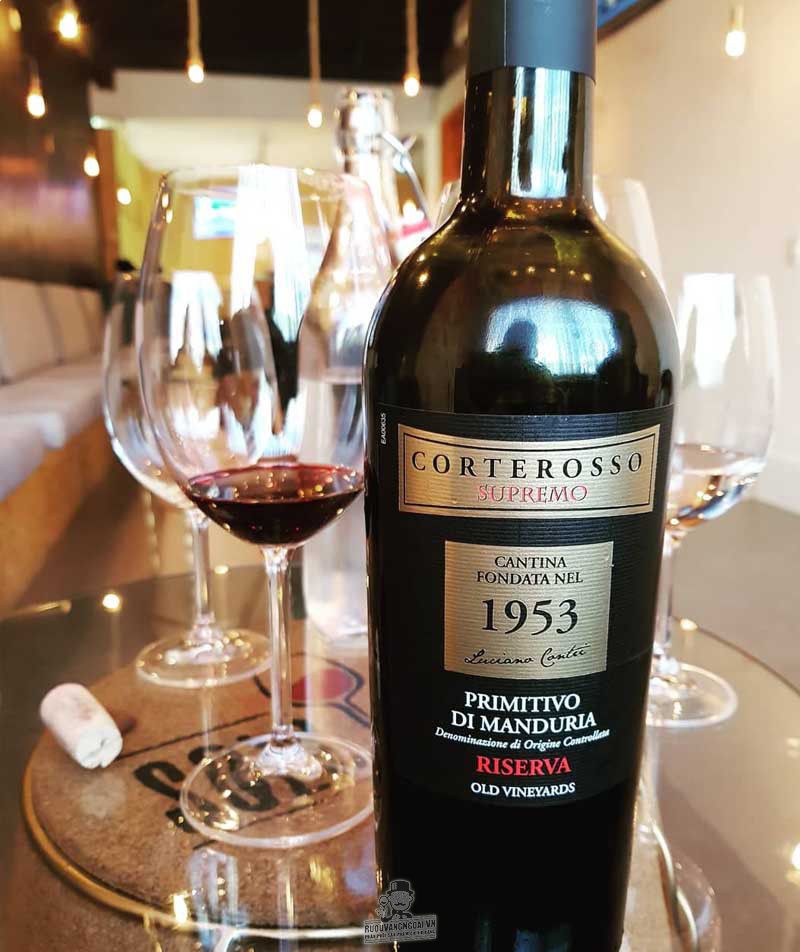 Rượu vang corterosso 1953