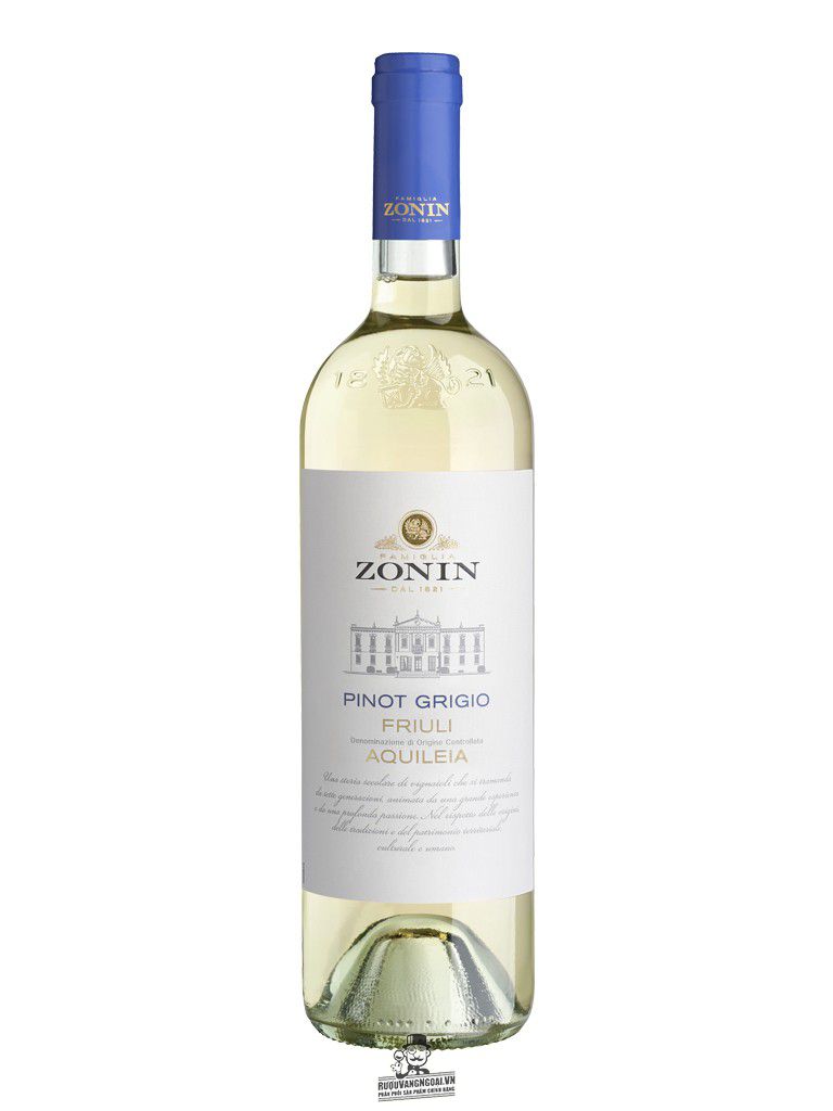 Rượu vang Zonin Classici Pinot Grigio Friuli Aquileia