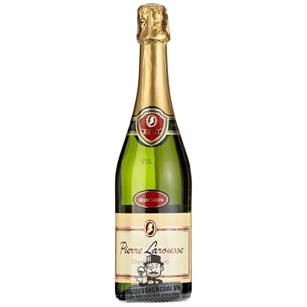 Rượu Vang Nổ Pierre Larousse blanc de blancs Brut uống ngon 