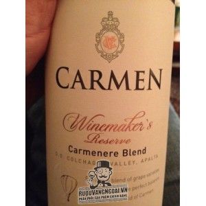 Vang Chile CARMEN WINEMAKER'S CARMENERE bn2
