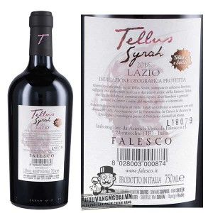 Rượu vang Falesco Tellus Syrah Lazio bn1