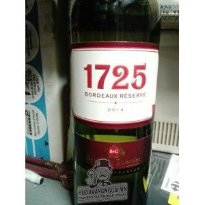 Vang Pháp 1725 BORDEAUX RESERVE ĐỎ - TRẮNG bn1
