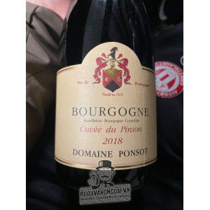 Vang Pháp Bourrgogne Cuvee du Pinson Domaine Ponsot Cao Cấp bn1