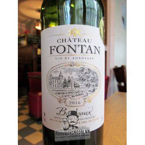 Rượu vang Chateau Fontan Bordeaux bn1