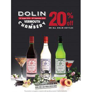 Vang Pháp Dolin Vermouth de Chambery đỏ bn1