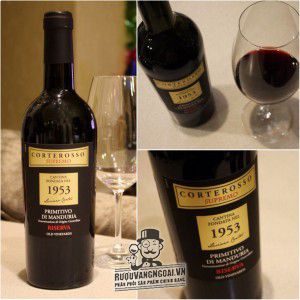 Rượu Vang Corterosso Supremo 1953 Primitivo Di Manduria Riserva cao cấp bn2