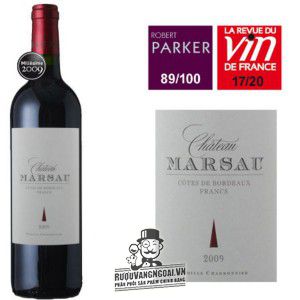 Vang Pháp Chateau Marsau Cotes de Francs Bordeaux thượng hạng bn1