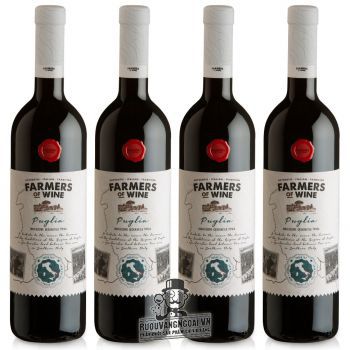 Rượu Vang Ý Farmers Of Wine Rosso Puglia cao cấp bn1