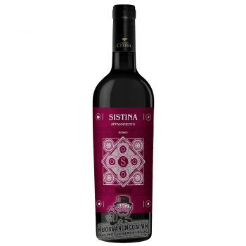 Rượu Vang Ý Sistina Appassimento Vino Rosso IGT cao cấp