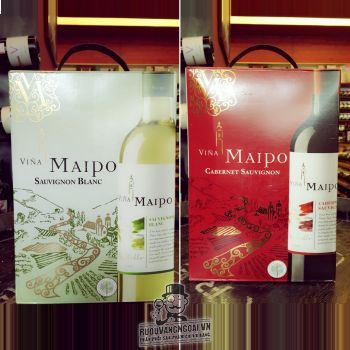 Vang Chile Vina Maipo Sauvignon Blanc Bịch 3L bn2